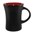 10 Oz. Matte Two Tone Magnum Coffee Mug - Black/Red